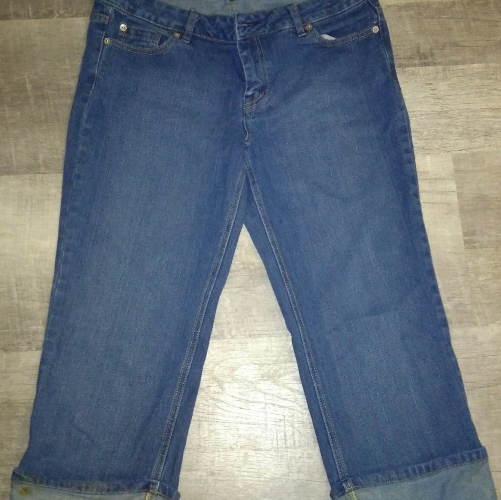 Denim capri